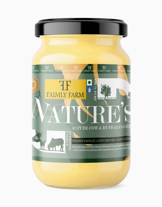Nature's Pure A2 Cow & Buffalo Blend Ghee