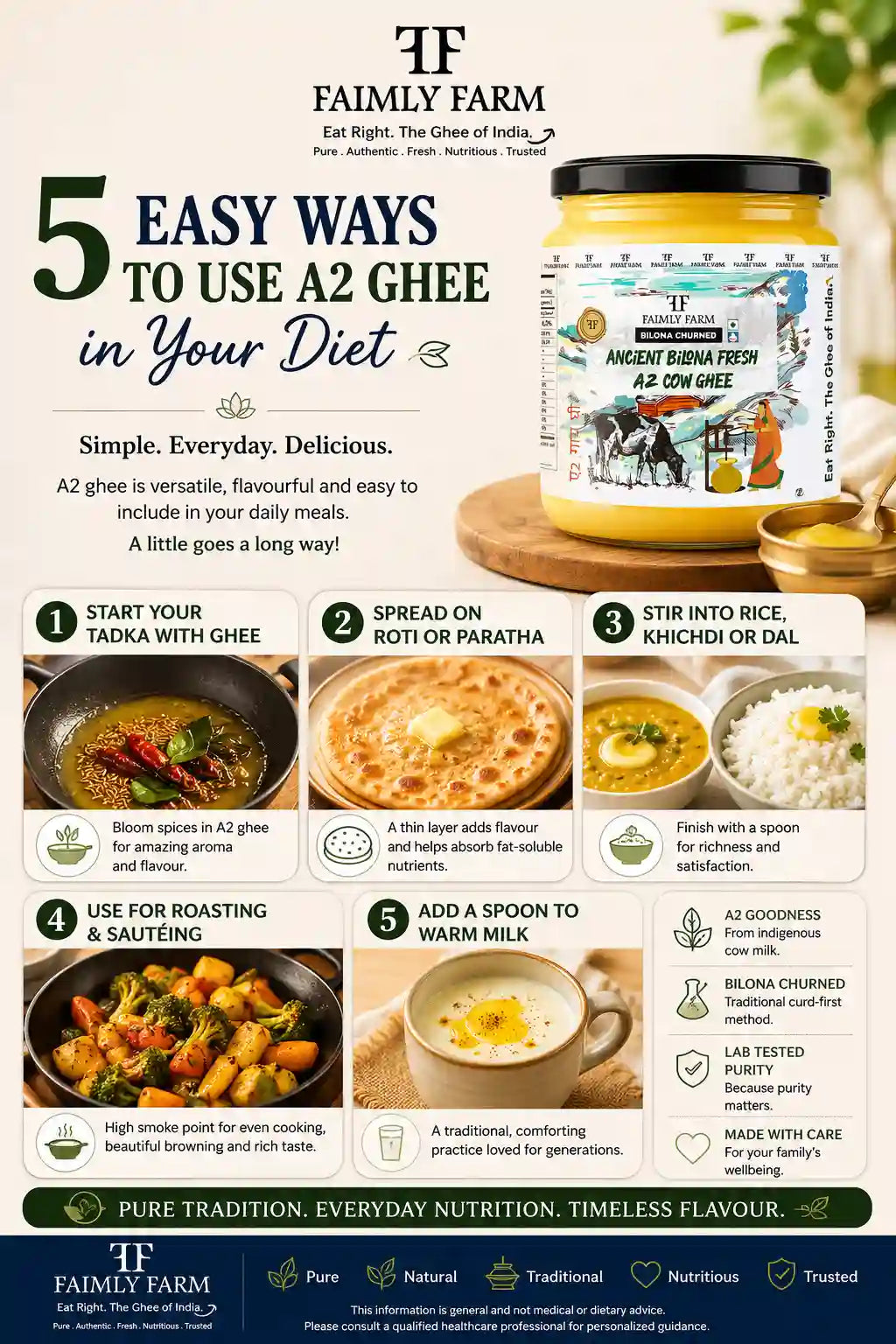 5 Easy Ways to Use A2 Ghee in Your Diet