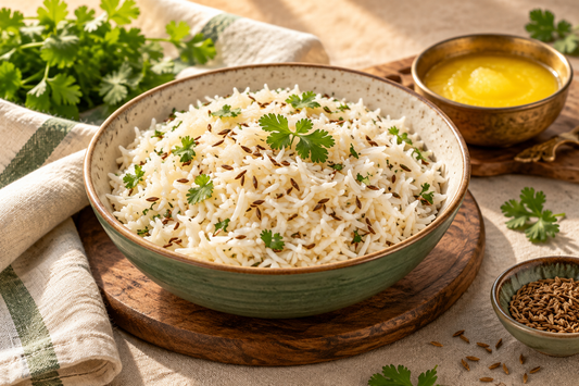 Easy Jeera Rice Recipe with A2 Cow Ghee