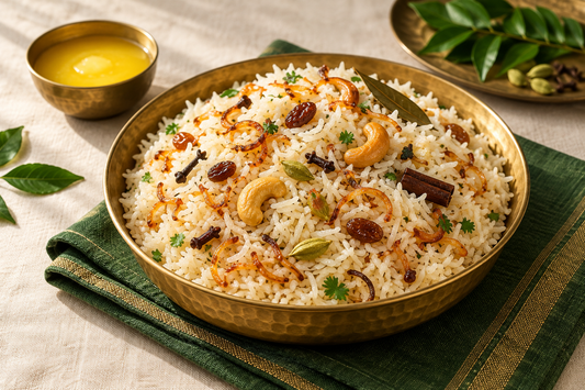 Nei Choru Recipe with A2 Ghee (South Indian Ghee Rice)