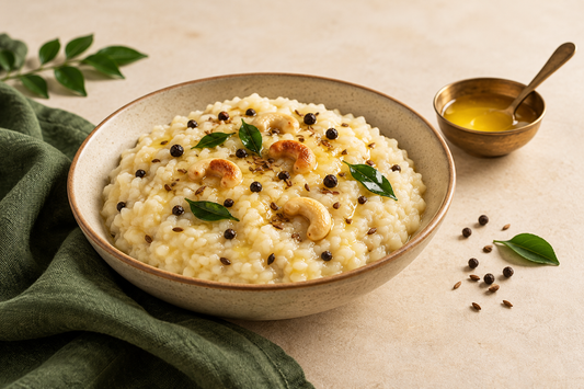 Ven Pongal Recipe with A2 Ghee (Savoury Pongal)