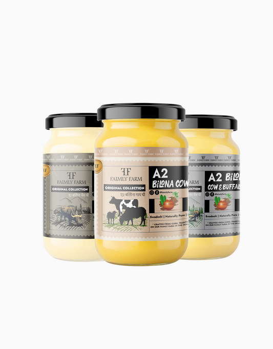A2 Bilona Ghee Trio Ghee Pack