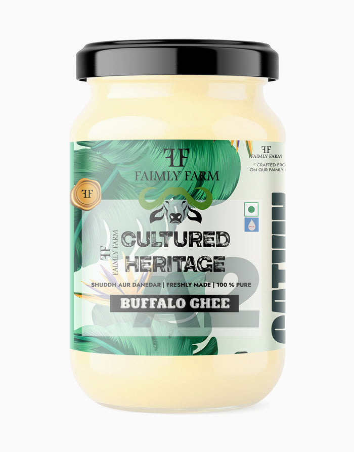 Faimly Farm Cultural Heritage Satvik A2 Buffalo Ghee – A2 Buffalo Ghee