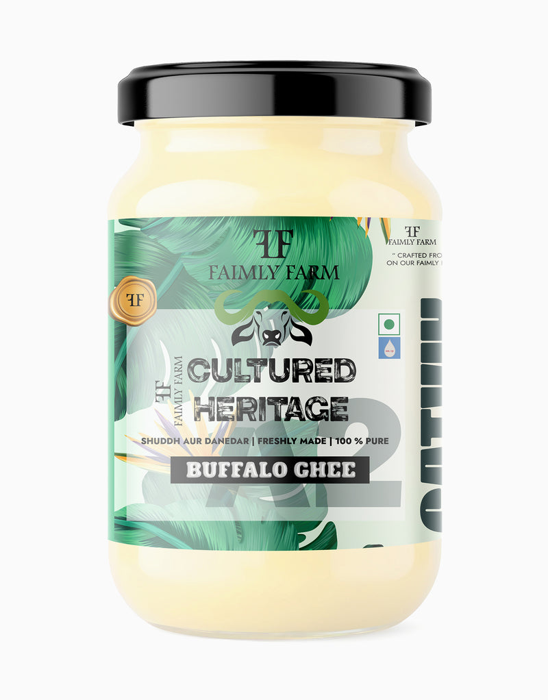 Faimly Farm Cultural Heritage Satvik A2 Buffalo Ghee – A2 Buffalo Ghee