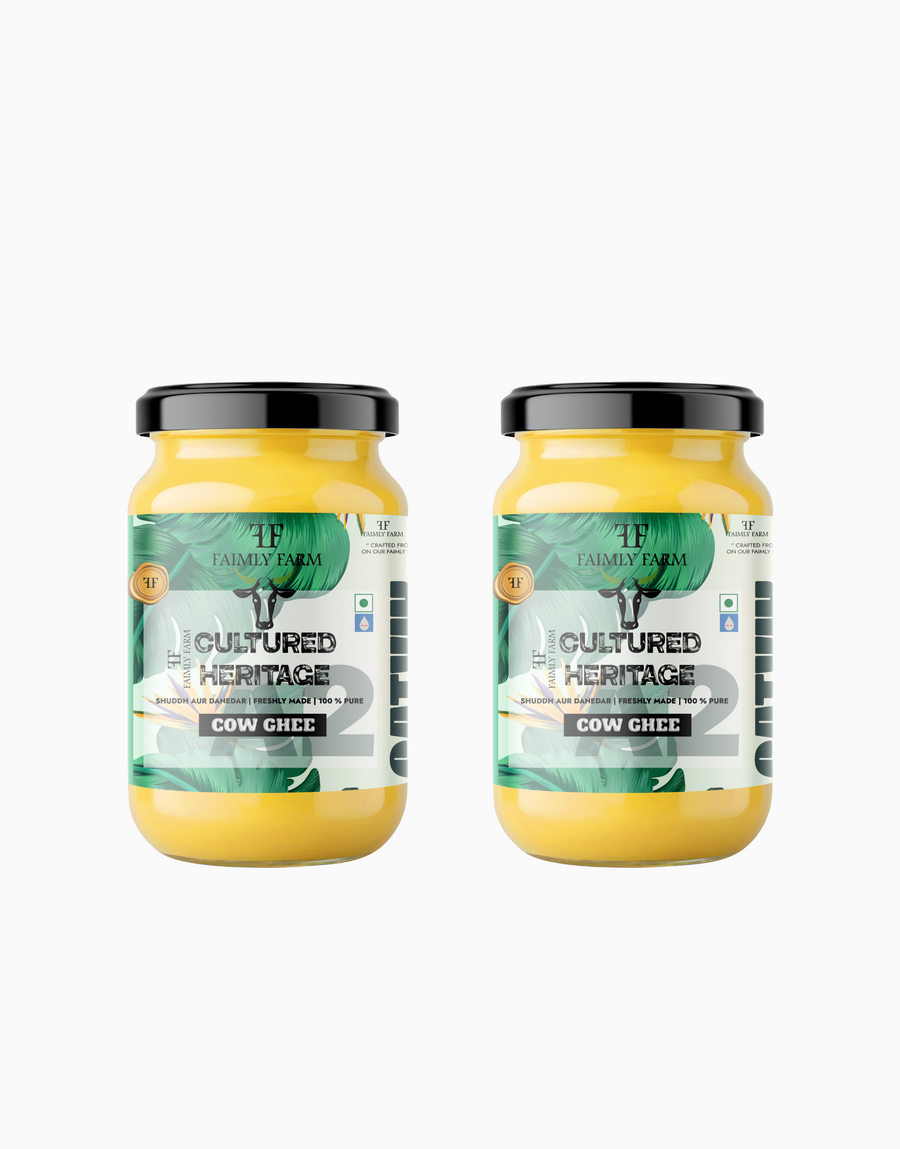 Faimly Farm Cultural Heritage Satvik A2 Cow Ghee Twin Ghee Pack – A2 Ghee Combo