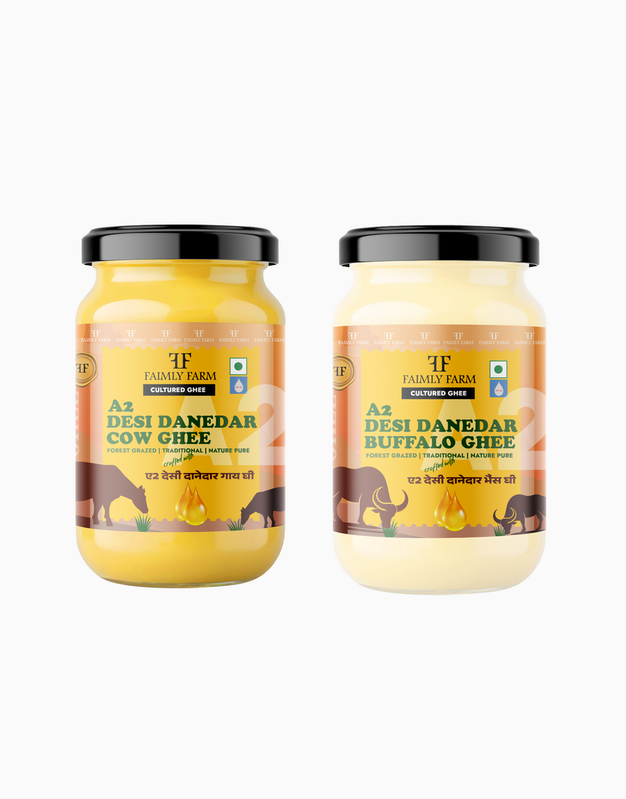 Faimly Farm Desi Danedar A2 Ghee Forest Grazed Family Value Twin Pack – A2 Ghee Combo