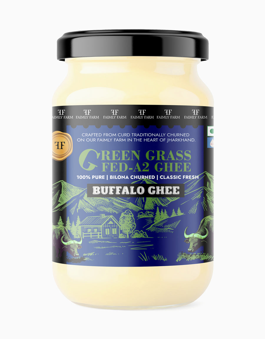 Faimly Farm Green Grass-Fed A2 Buffalo Ghee – A2 Buffalo Ghee