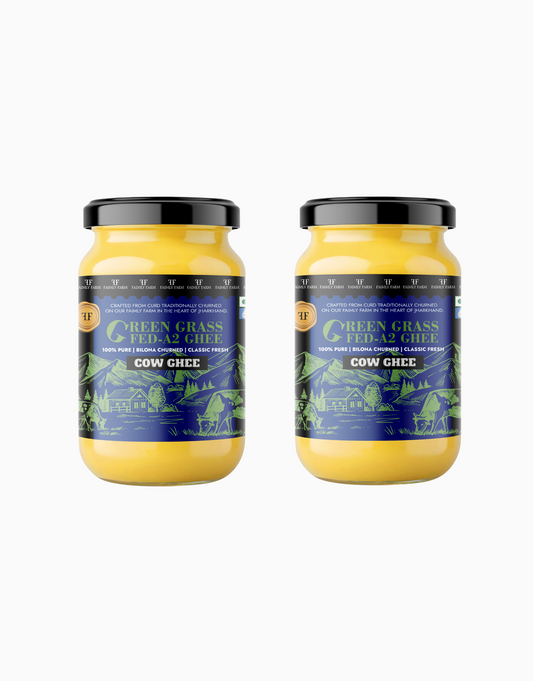 Green Grass-Fed A2 Cow Ghee Twin Ghee Pack