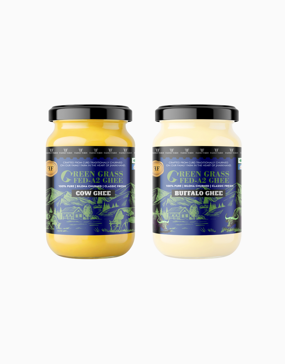 Faimly Farm Green Grass-Fed A2 Ghee Family Value Twin Pack – A2 Ghee Combo