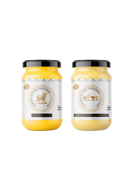 Heritage Cultured Cow Ghee Faimly Combo