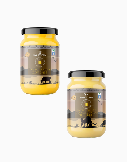 Indian Valley Cow Ghee Faimly Combo