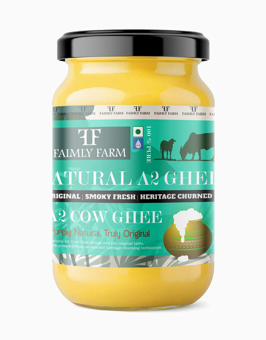 Natural A2 Cow Ghee Smoky Fresh and Heritage Churned