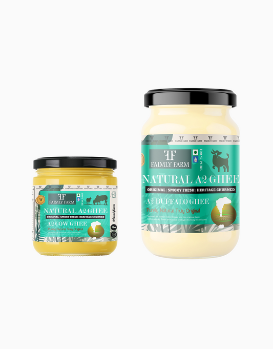 Natural A2 Ghee Smoky Fresh and Heritage Churned Celebration Pack