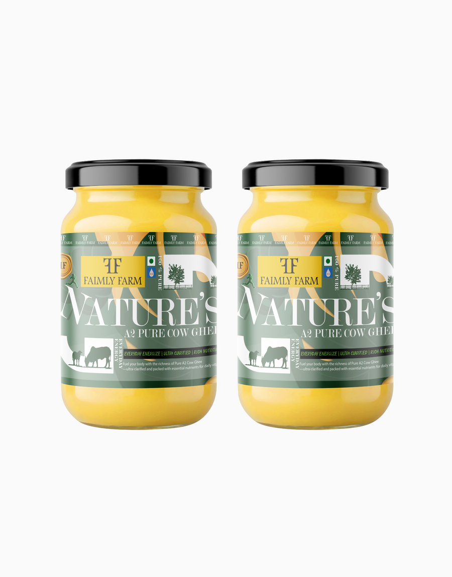 Faimly Farm Nature's Pure A2 Cow Ghee Twin Ghee Pack – A2 Ghee Combo