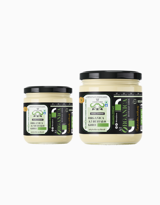 Organica A2 Buffalo Ghee Bilona Churned Faimly Combo