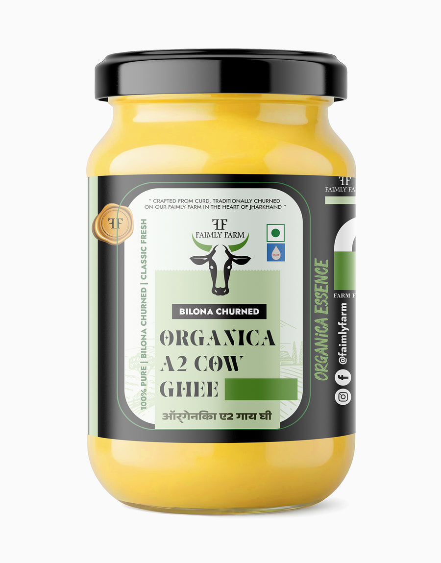 Faimly Farm Organica A2 Cow Ghee Bilona Churned – A2 Cow Ghee