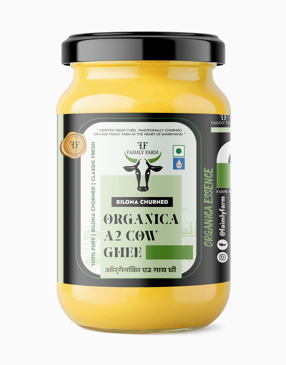 Faimly Farm Organica A2 Cow Ghee Bilona Churned – A2 Cow Ghee