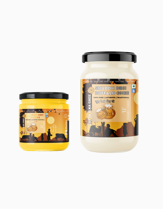 Shuddh Desi Cow Ghee 100% Pure & Traditionally Crafted Kitchen Duo Pack