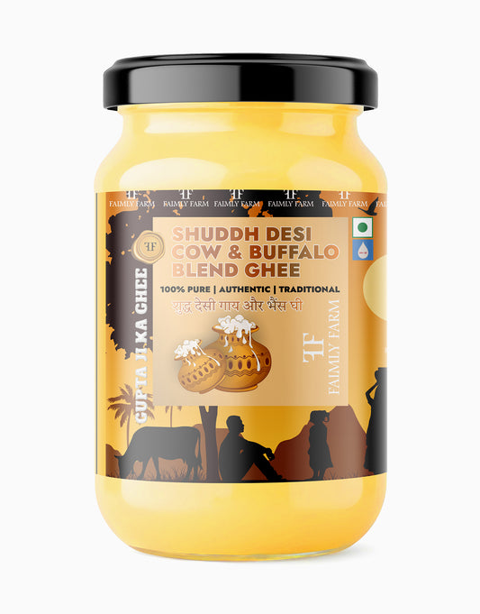 Shuddh Desi Cow & Buffalo Blend Ghee 100% Pure & Traditionally Crafted